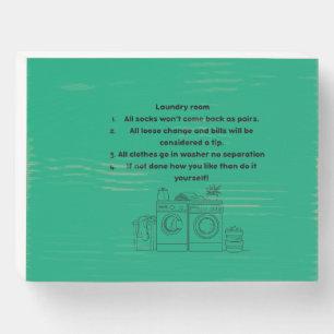 laundry sign… what happens in the laundry wooden box sign