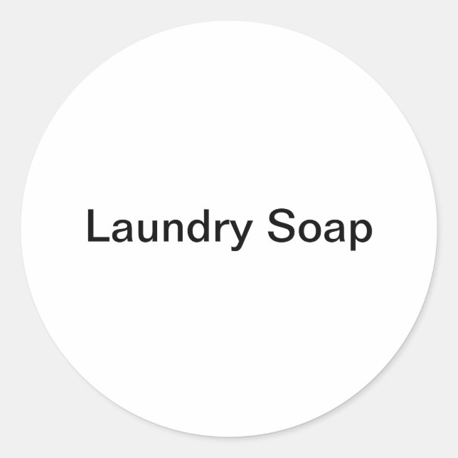 Laundry Soap Stickers (Front)