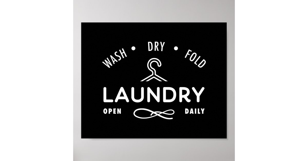 Laundry Wall Art Poster Landscape Zazzle