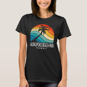 Launiupoko Beach Park Hawaii Beach Palm Tree Souve T-Shirt