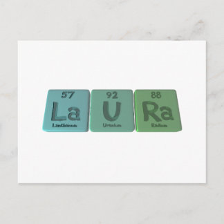 Laura  as Lanthanum Uranium Radium Postcard