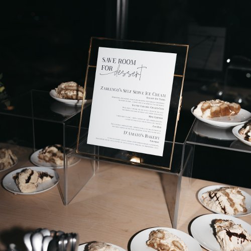 LAURA | Customizable Wedding Dessert Table Sign |
