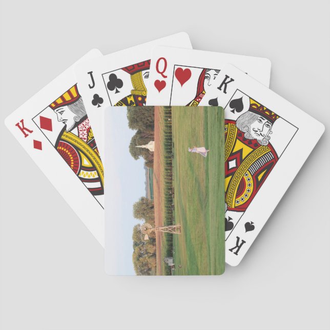 Laura Ingalls Wilder Family Homestead in DeSmet SD Poker Cards (Back)