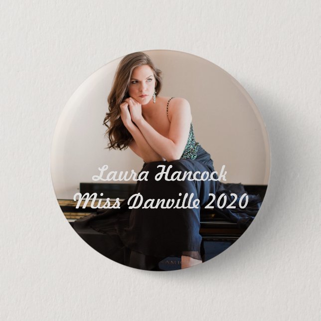 Laura Miss Danville Button (Front)