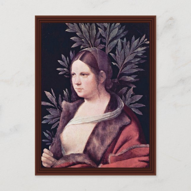 Laura (Portrait Of A Young Woman) By Giorgione Postcard (Front)