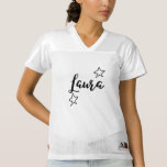 Laura stars first name women's football jersey<br><div class="desc">Laura stars First name Women's Unique Design</div>
