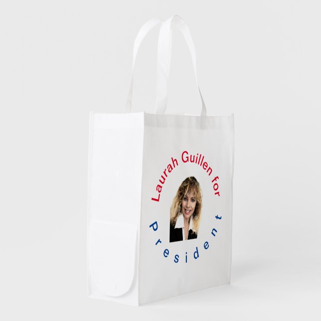 Laurah Guillen for President Grocery Bag (Front Side)