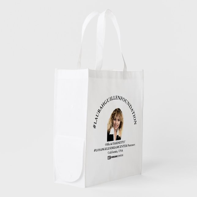 #LAURAHGUILLENFOUNDATION & #LOSANGELESDREAMCENTER GROCERY BAG (Front Side)