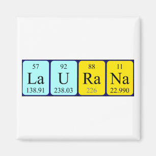 Laurana periodic table name magnet