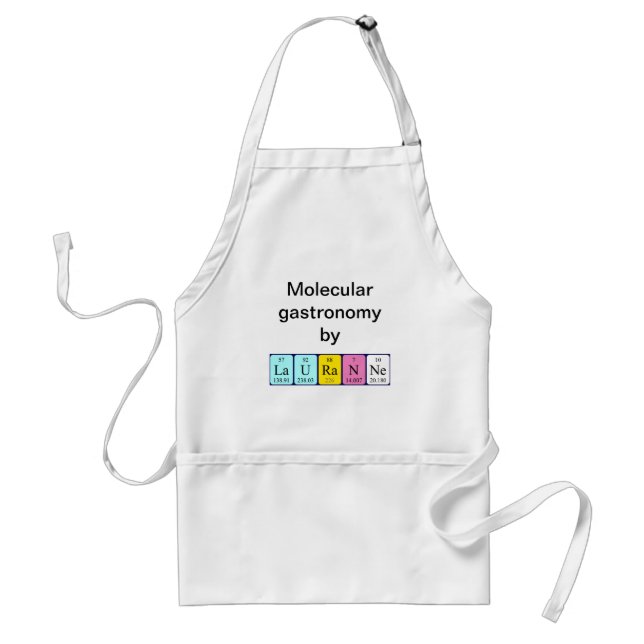 Lauranne periodic table name apron (Front)