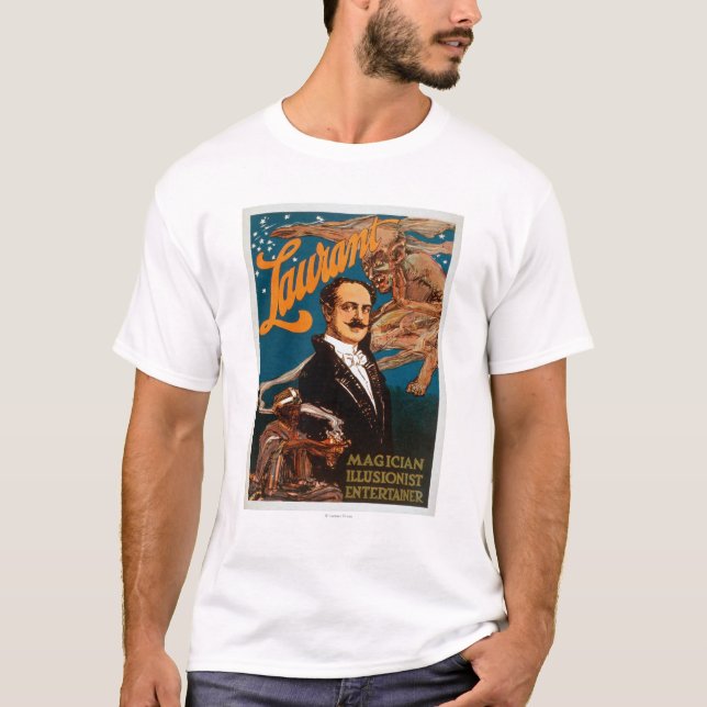 Laurant Magician, Illusionist, Entertainer Magic T-Shirt (Front)