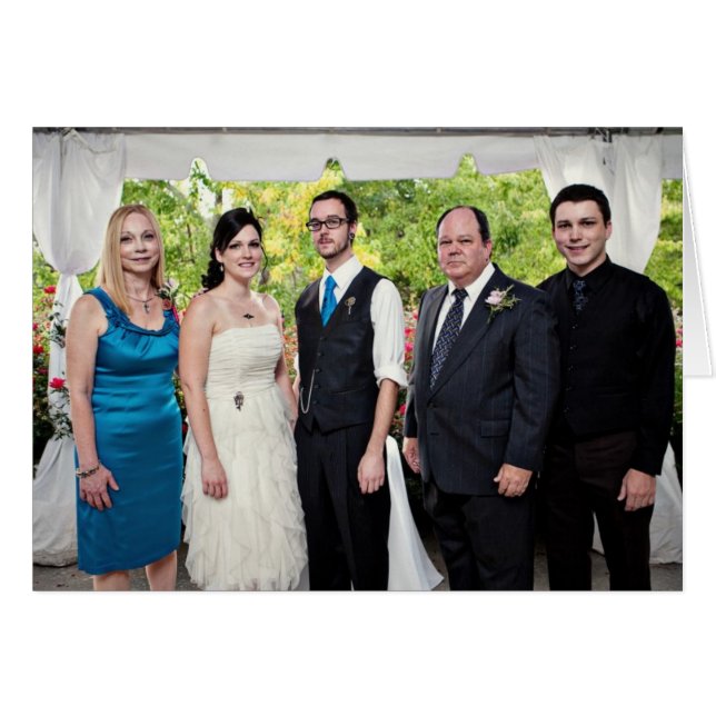 Laura's Family, Laura & Ryan's Wedding Card (Front Horizontal)