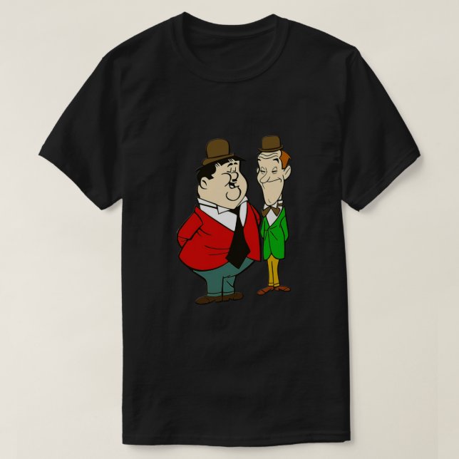 Laurel and Hardy cartoon Classic T-Shirt (Design Front)