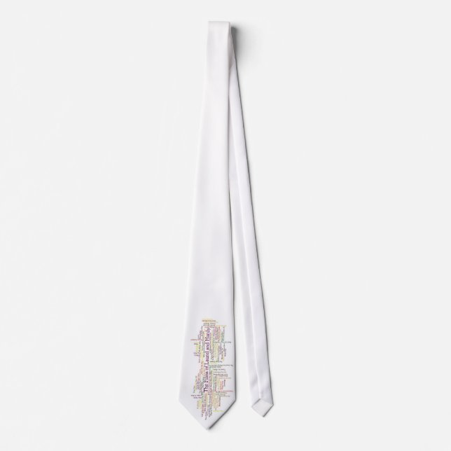 Laurel and Hardy Film List Clothing Tie (Front)