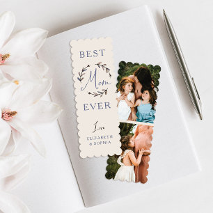 Laurel "Best Mom Ever" Custom 2-Photo Bookmark