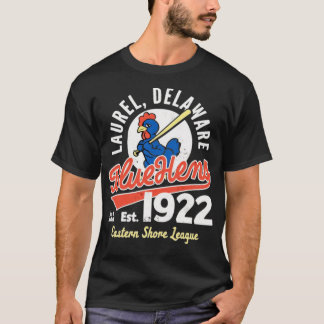 Laurel Blue Hens - Delaware - Vintage Defunct Base T-Shirt