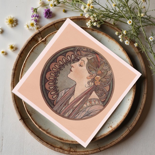  Laurel by Alphonse Mucha   Napkins (Creator Uploaded)