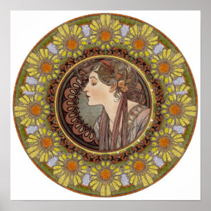 Laurel by Alphonse Mucha   Poster