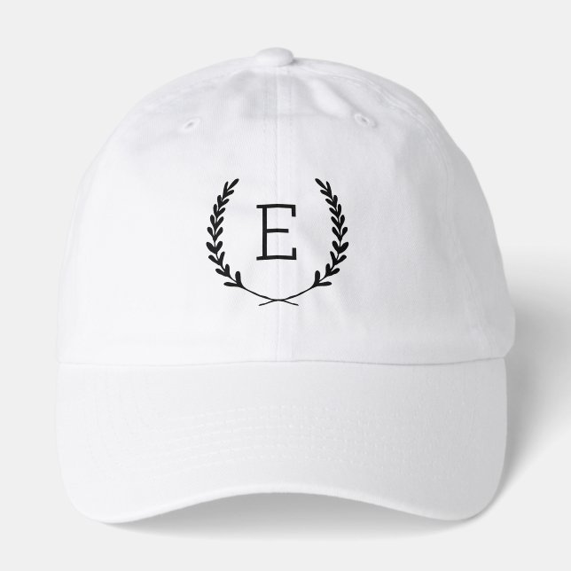 Laurel Crest Monogram Hat (Front)