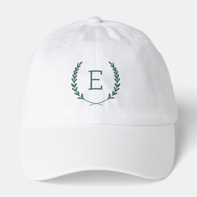 Laurel Crest Monogram Hat (Front)