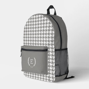 Laurel Crest Monogram Printed Backpack