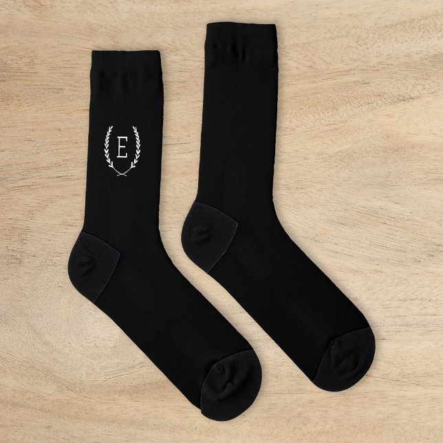 Laurel Crest Monogram Socks (Creator Uploaded)
