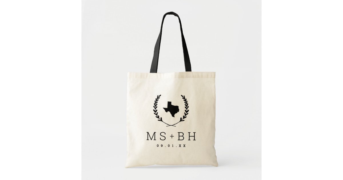 Monogrammed Tote Bags - Laurel Leaf