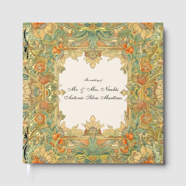 Laurel & Filigree Enchantment  Foil Guest Book (Front)