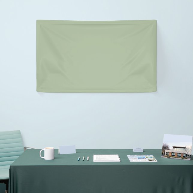 Laurel Green Solid Color Banner (Tradeshow)