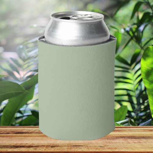 Laurel Green Solid Color Can Cooler