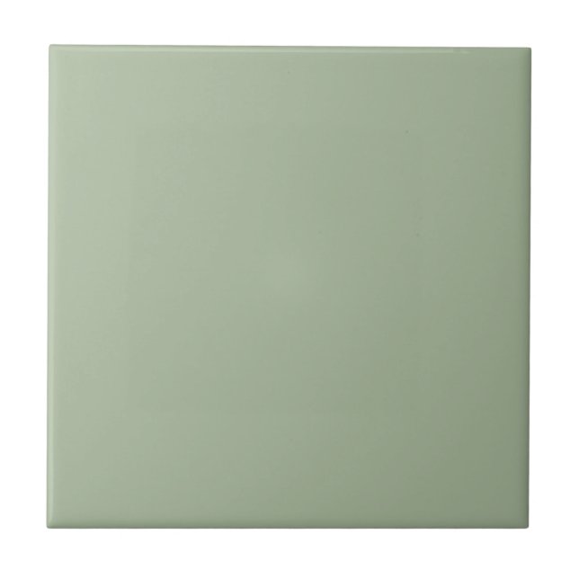 Laurel Green Solid Color Ceramic Tile (Front)
