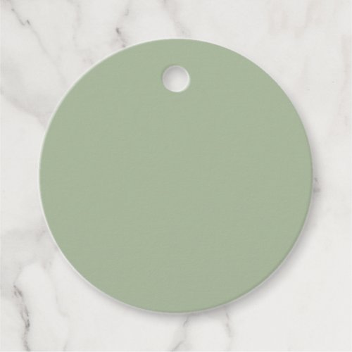 Laurel Green Solid Color Favor Tags