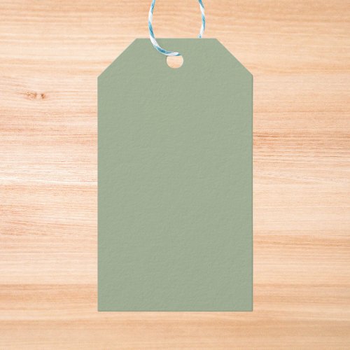 Laurel Green Solid Color Gift Tags