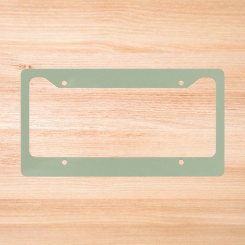 Laurel Green Solid Color License Plate Frame