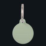 Laurel Green Solid Color Pet ID Tag<br><div class="desc">Laurel Green Solid Color</div>