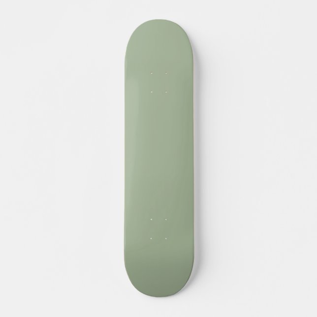 Laurel Green Solid Color Skateboard (Front)