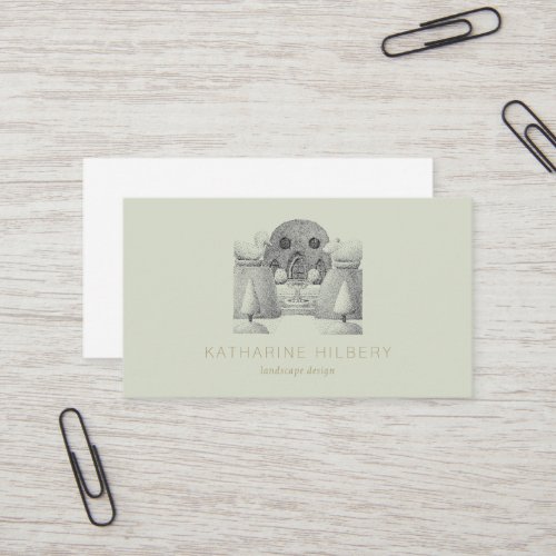 Laurel Green Topiary Garden Business Card