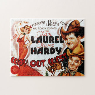 Laurel & Hardy Classic Film Poster Jigsaw Puzzle