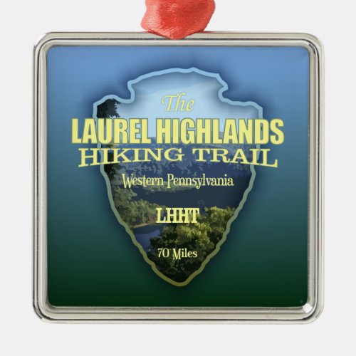 Laurel Highlands Hiking Trail arrowhead Metal Ornament