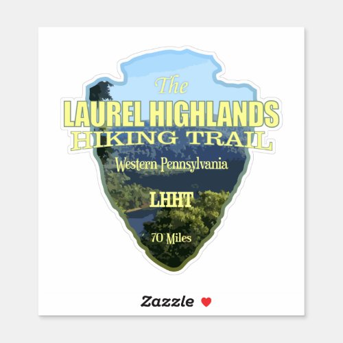 Laurel Highlands Hiking Trail arrowhead Sticker