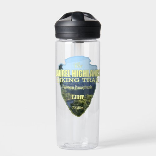 Laurel Highlands Hiking Trail arrowhead  Water Bottle