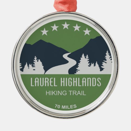 Laurel Highlands Hiking Trail Metal Ornament