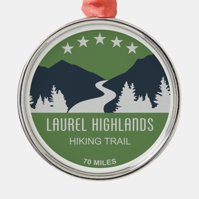 Laurel Highlands Hiking Trail Metal Ornament (Front)