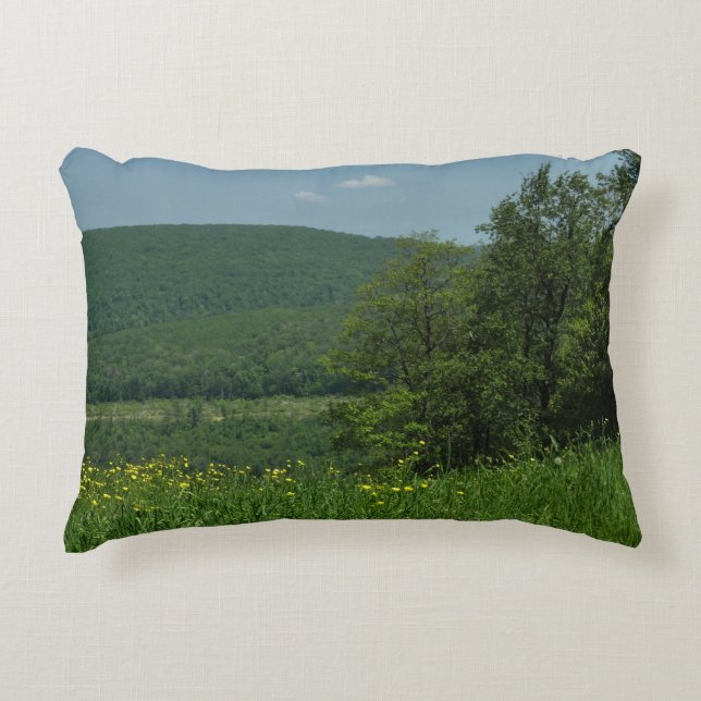 Laurel Highlands Pennsylvania Summer Photography Accent Pillow (Front)
