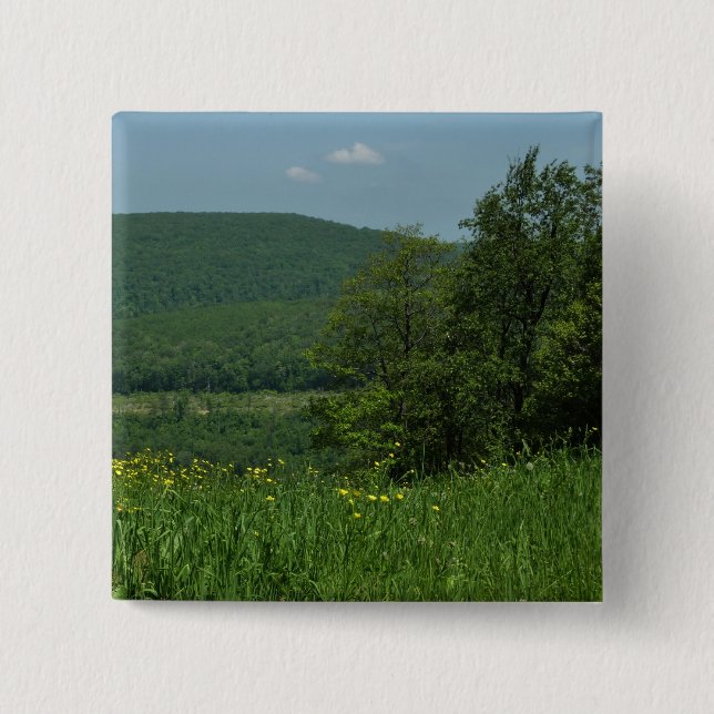 Laurel Highlands Pennsylvania Summer Photography Button (Front)