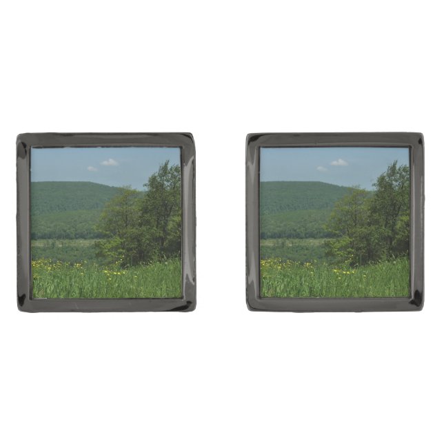 Laurel Highlands Pennsylvania Summer Photography Cufflinks (Front)