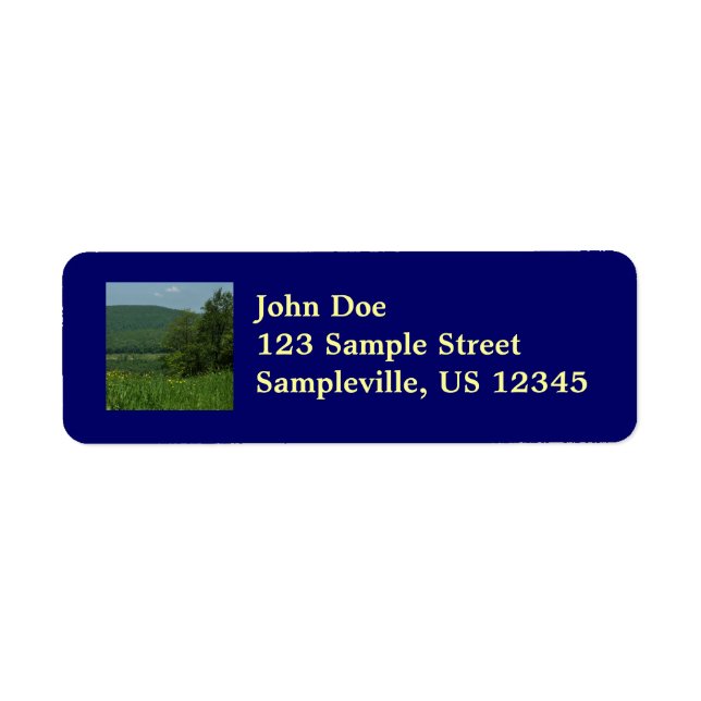 Laurel Highlands Pennsylvania Summer Photography Label (Front)