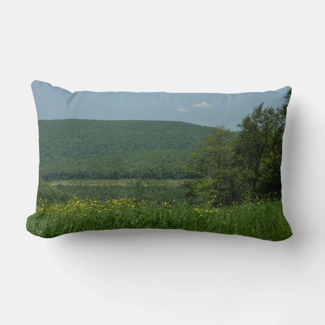 Laurel Highlands Pennsylvania Summer Photography Lumbar Pillow (Front)