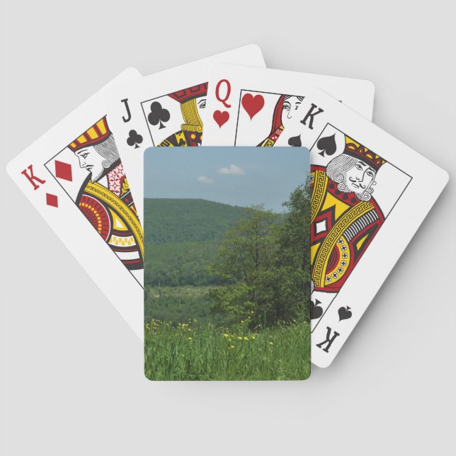 Laurel Highlands Pennsylvania Summer Photography Poker Cards (Back)