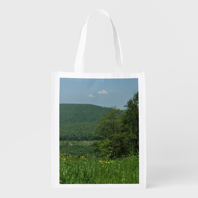 Laurel Highlands Pennsylvania Summer Photography Reusable Grocery Bag (Front)